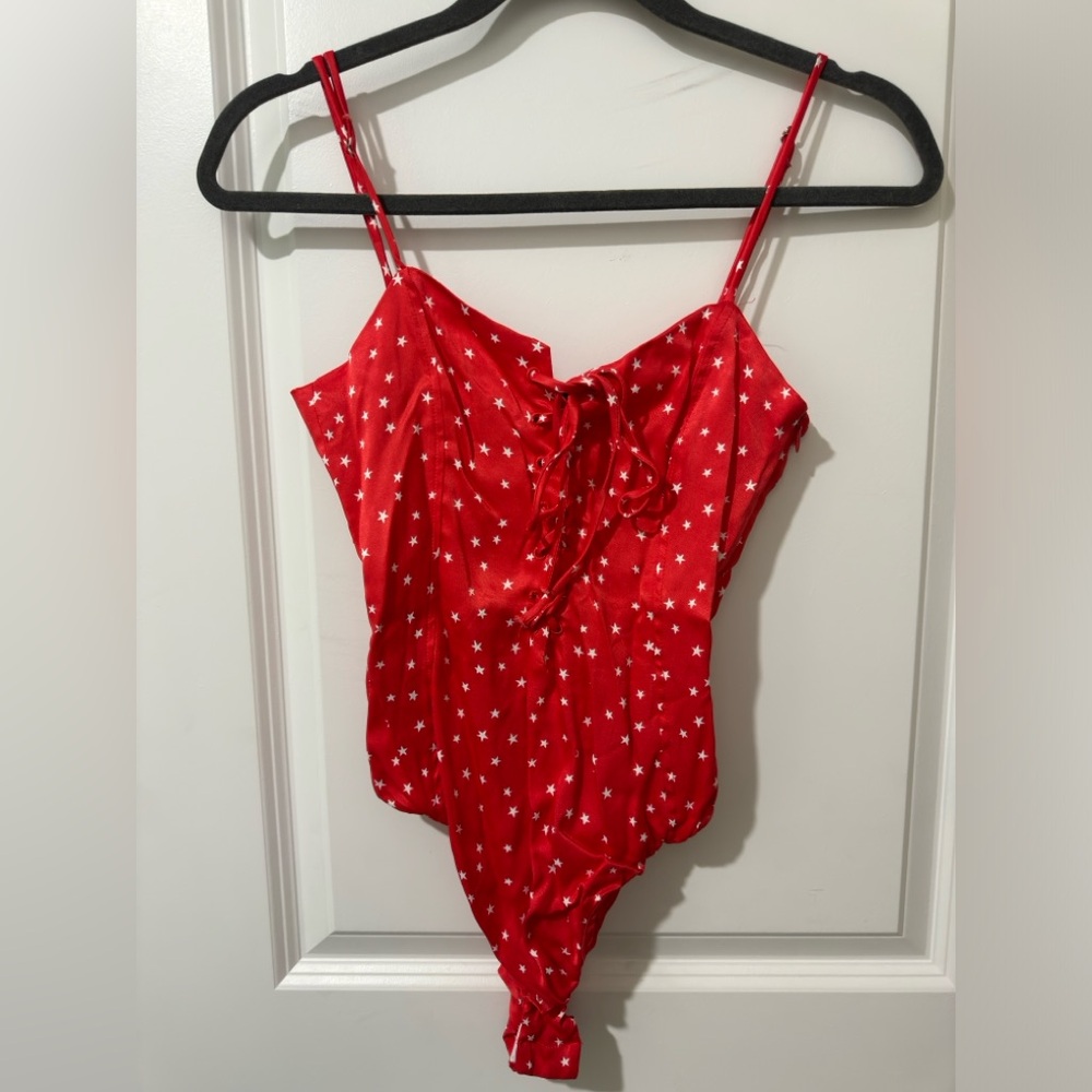 Zara Red Starry Bodysuit